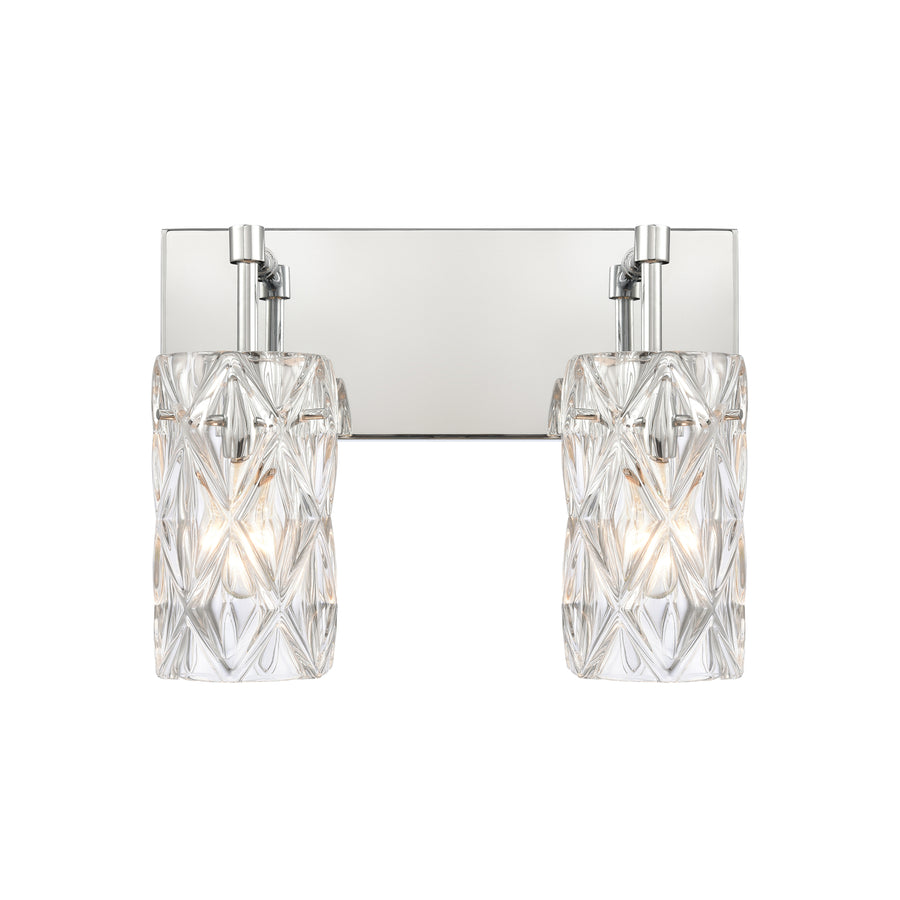 Forma de Crystal 14 Wide 2-Light Vanity Light - Polished Chrome Image 1