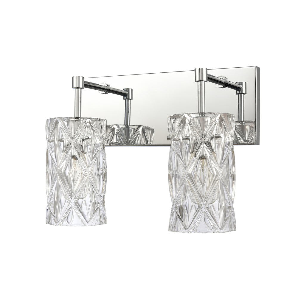 Forma de Crystal 14 Wide 2-Light Vanity Light - Polished Chrome Image 2