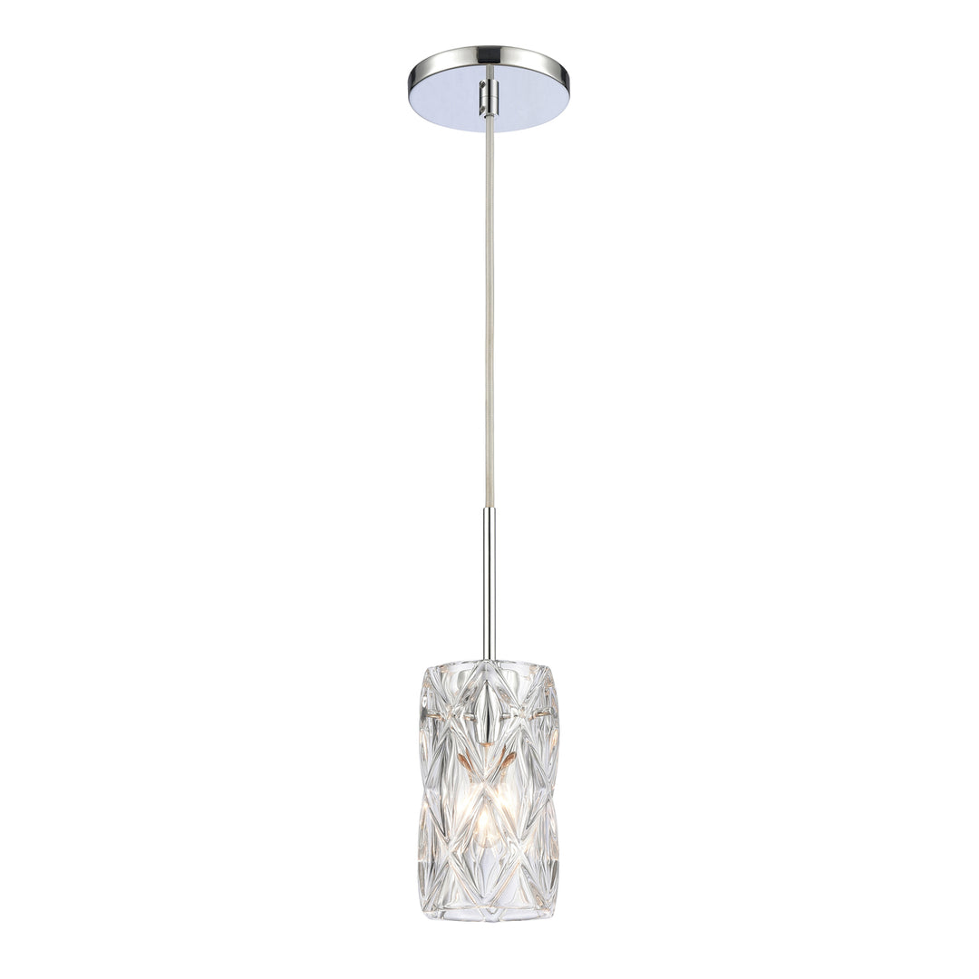 Forma de Crystal 4 Wide 1-Light Mini Pendant - Polished Chrome Image 1