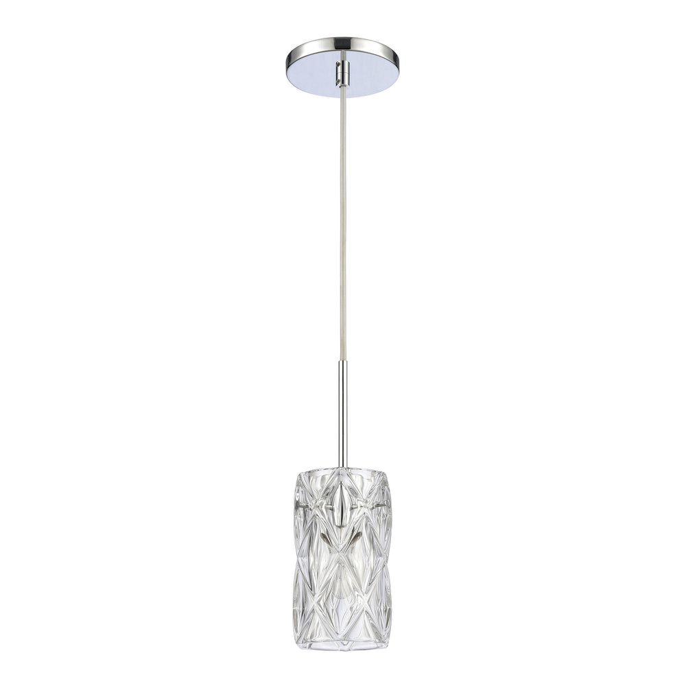 Forma de Crystal 4 Wide 1-Light Mini Pendant - Polished Chrome Image 2