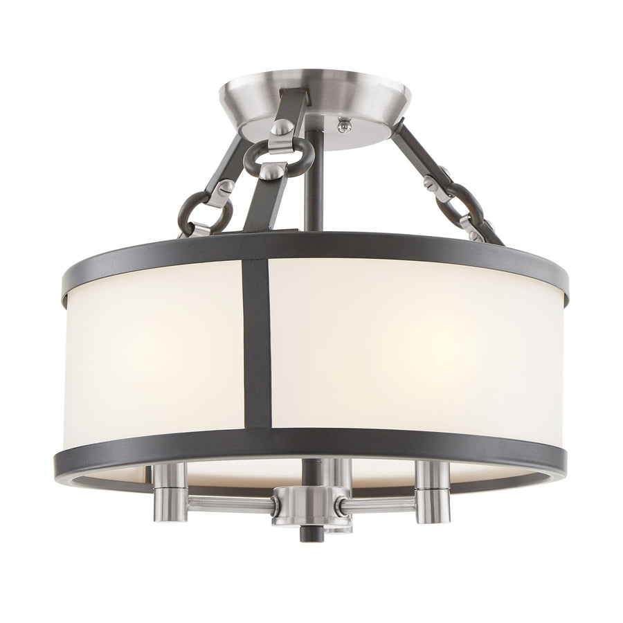 Armstrong Grove 13 Wide 3-Light Semi Flush Mount - Espresso Image 1