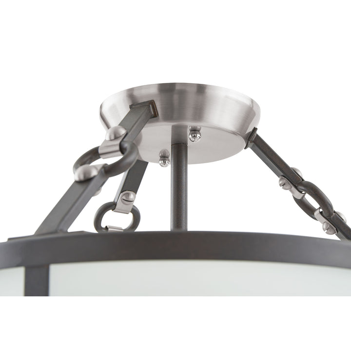 Armstrong Grove 13 Wide 3-Light Semi Flush Mount - Espresso Image 3