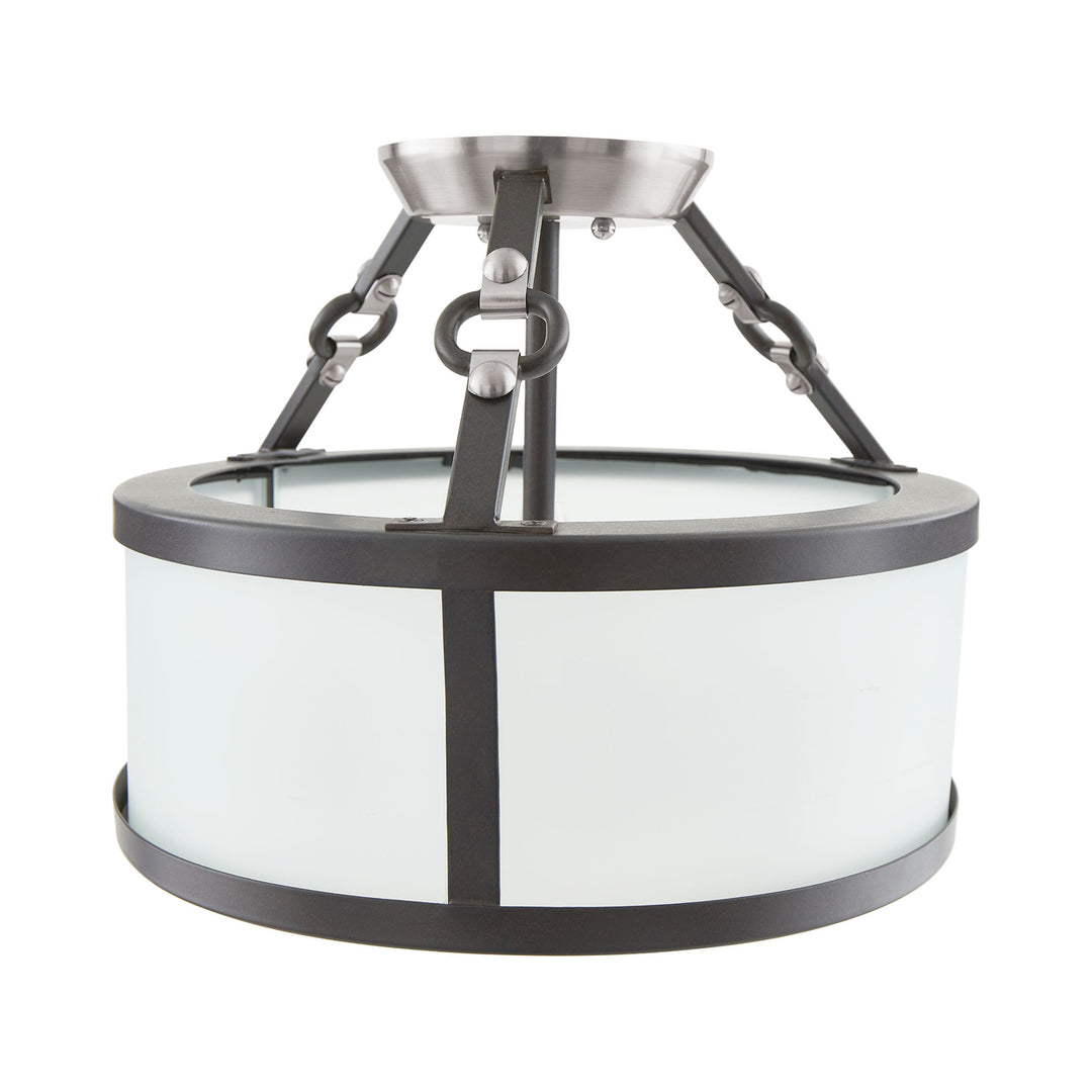 Armstrong Grove 13 Wide 3-Light Semi Flush Mount - Espresso Image 4