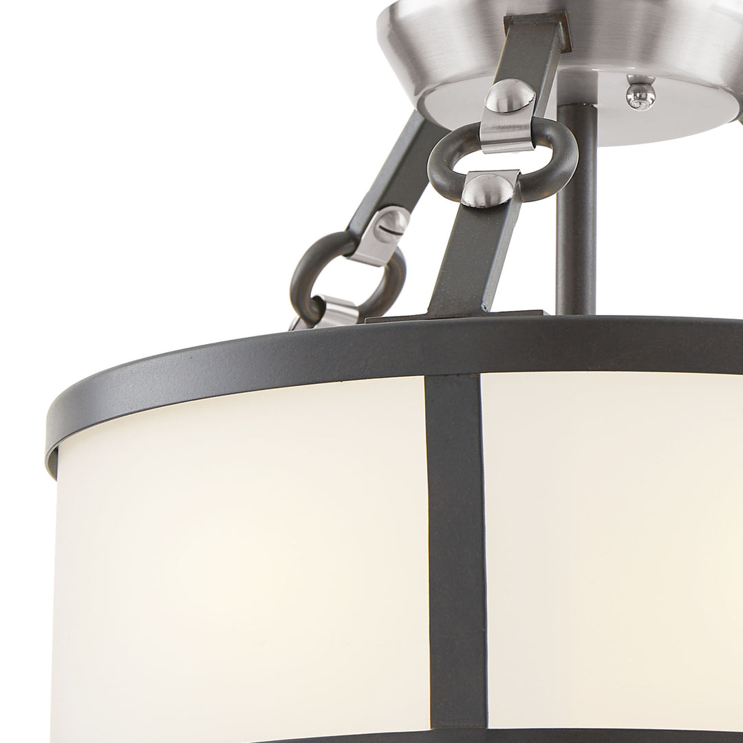 Armstrong Grove 13 Wide 3-Light Semi Flush Mount - Espresso Image 5