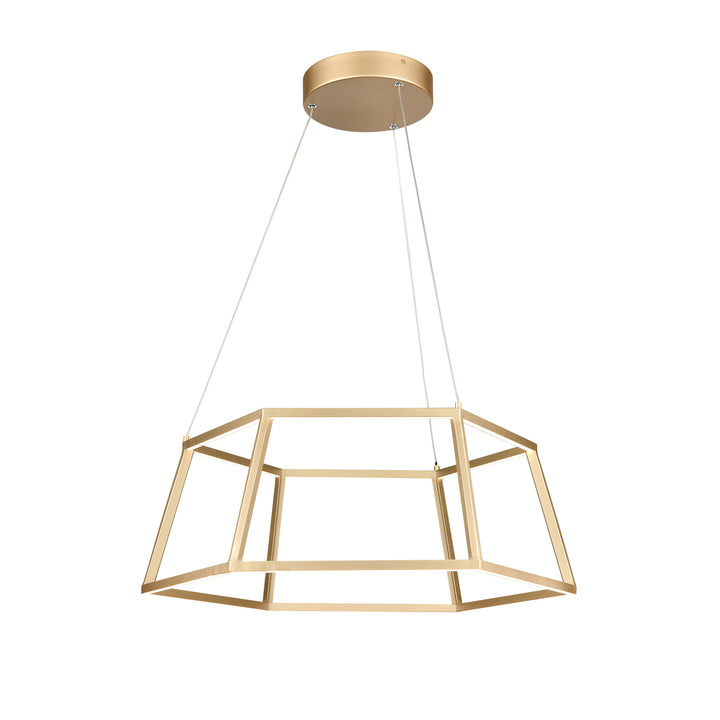 Minimalist 21 Wide LED Pendant - Soft Gold Image 1