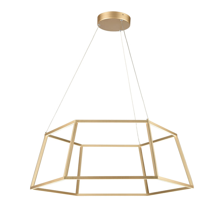 Minimalist 23.25 Wide LED Pendant - Soft Gold Image 1