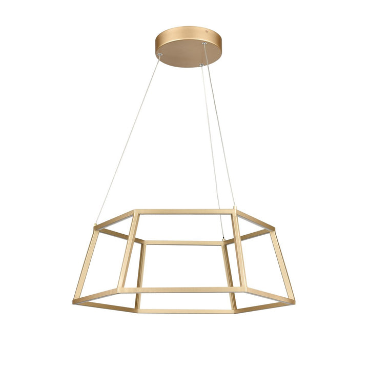 Minimalist 21 Wide LED Pendant - Soft Gold Image 2