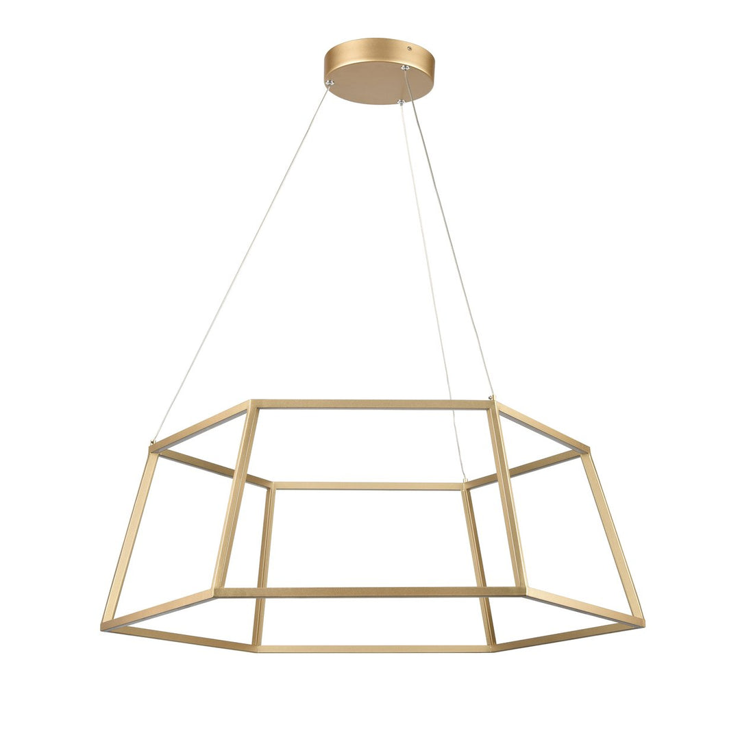 Minimalist 23.25 Wide LED Pendant - Soft Gold Image 2