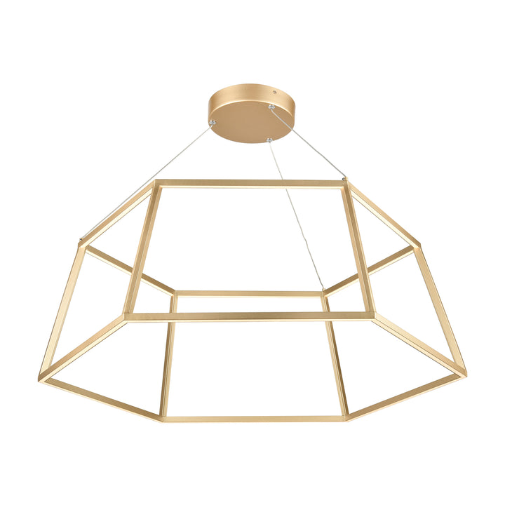 Minimalist 23.25 Wide LED Pendant - Soft Gold Image 3