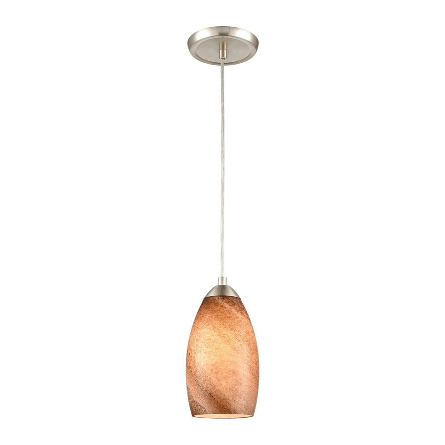 Planetario 5 Wide 1-Light Mini Pendant - Satin Nickel [85301/1] Image 1