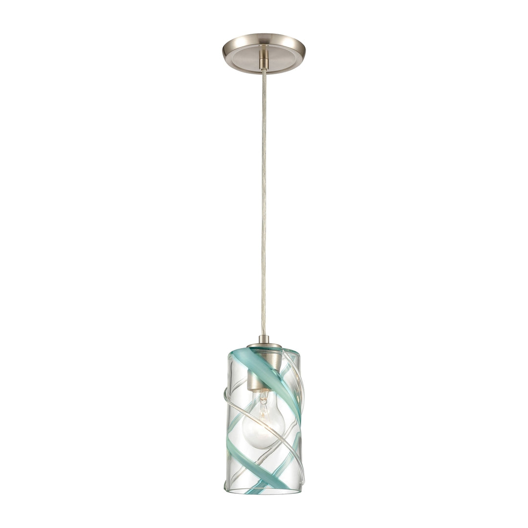 Winter Wind 5 Wide 1-Light Mini Pendant - Satin Nickel Image 1