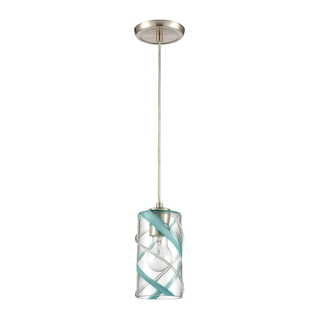 Winter Wind 5 Wide 1-Light Mini Pendant - Satin Nickel Image 2