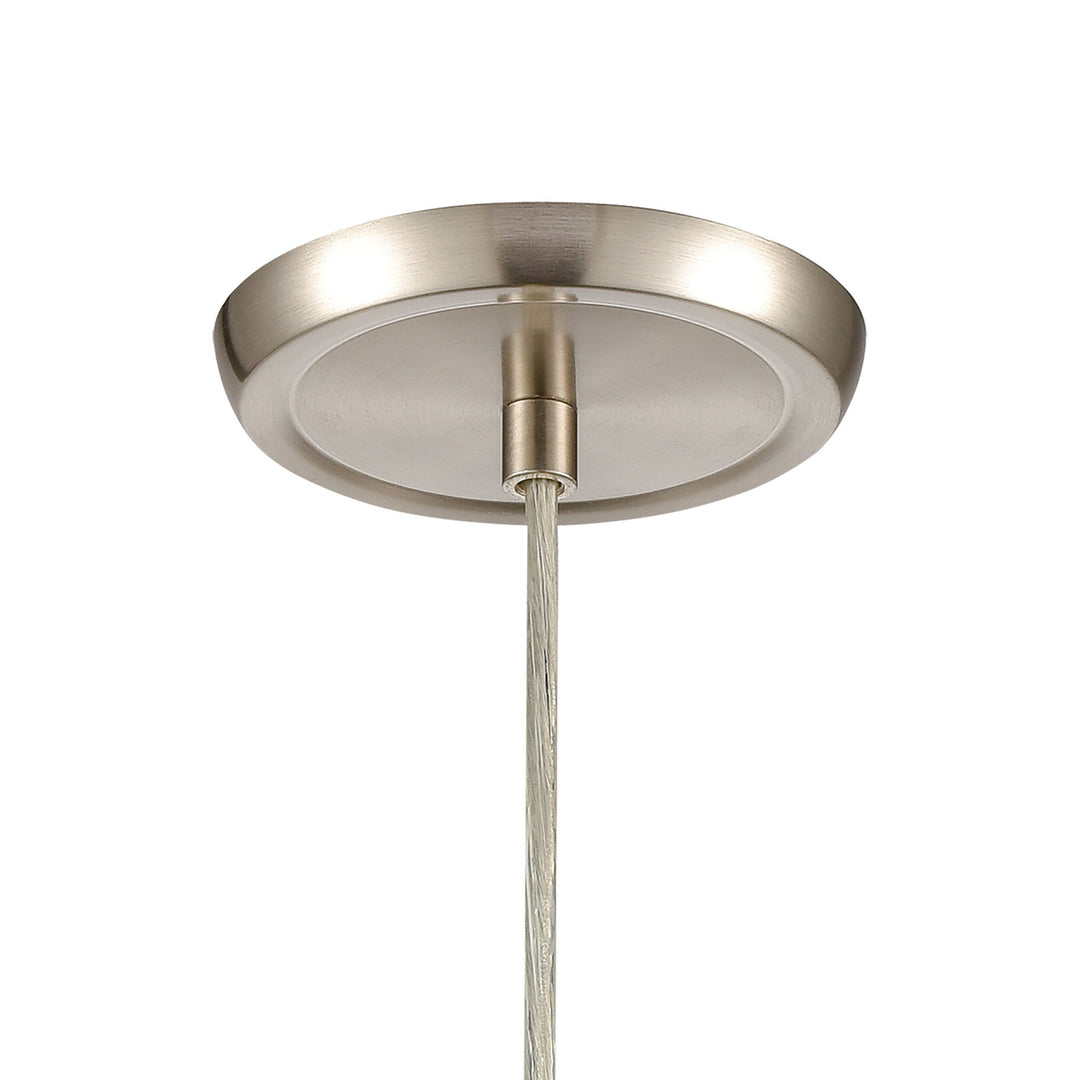 Winter Wind 5 Wide 1-Light Mini Pendant - Satin Nickel Image 3