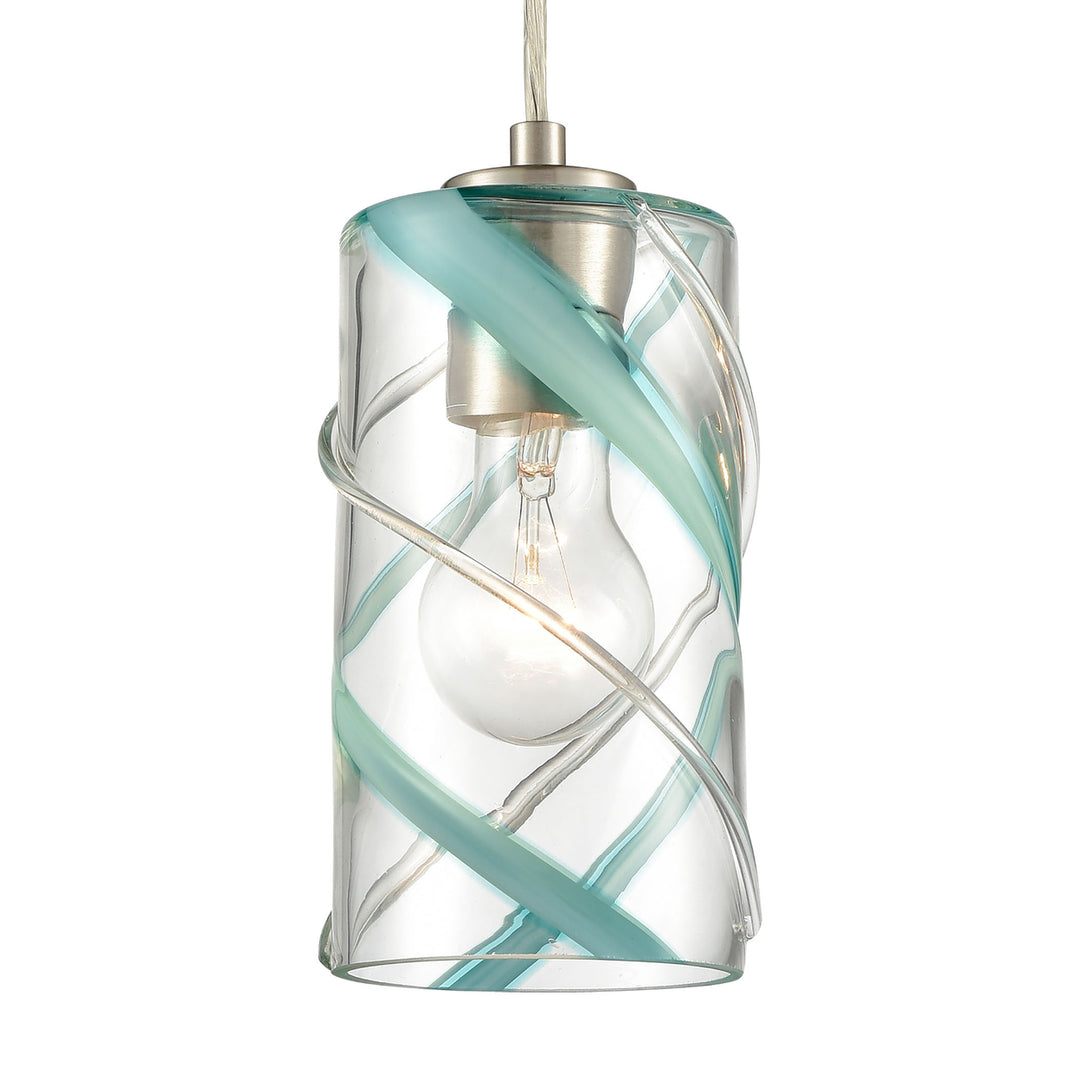 Winter Wind 5 Wide 1-Light Mini Pendant - Satin Nickel Image 4