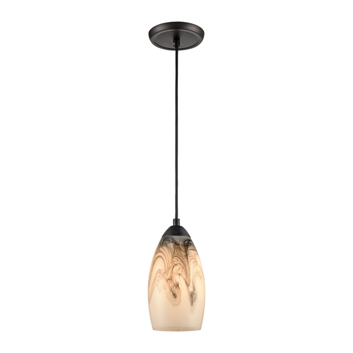 Corey 5 Wide 1-Light Pendant - Matte Black Image 1