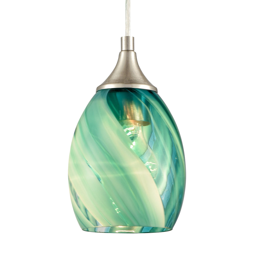 Caress 5 Wide 1-Light Pendant - Satin Nickel Image 4