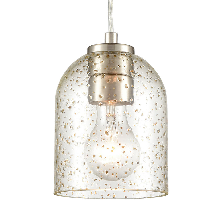 Sprinkle 5 Wide 1-Light Mini Pendant - Satin Nickel [85395/1] Image 4