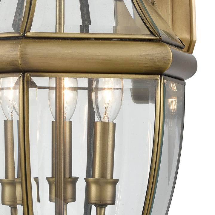 Ashford 12 High 3-Light Outdoor Sconce - Antique Brass Image 3