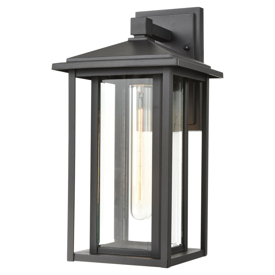 Solitude 15 High 1-Light Outdoor Sconce - Matte Black Image 1