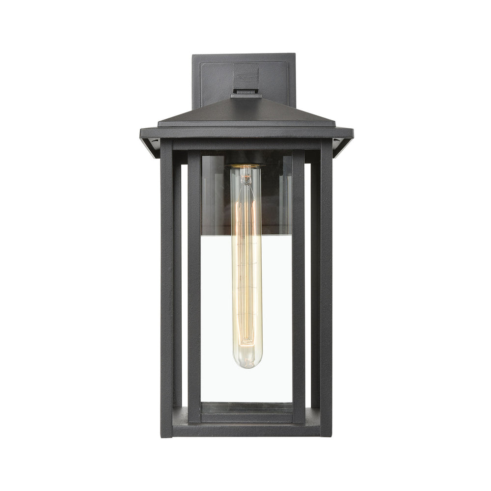 Solitude 15 High 1-Light Outdoor Sconce - Matte Black Image 2