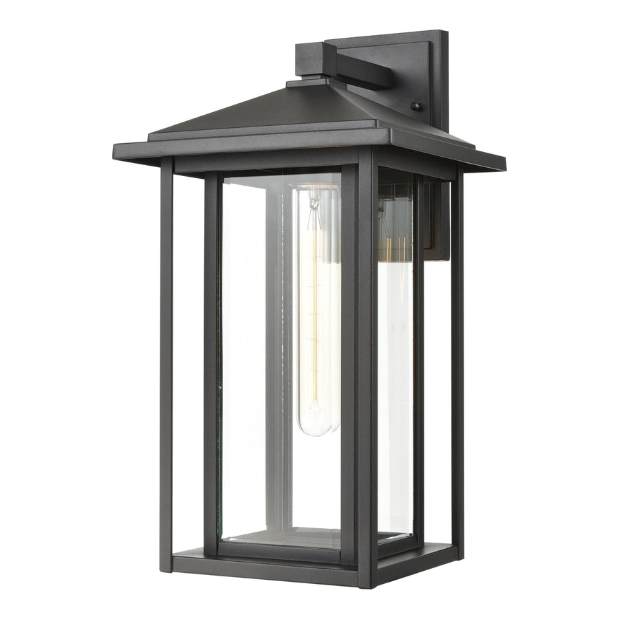 Solitude 17 High 1-Light Outdoor Sconce - Matte Black Image 1