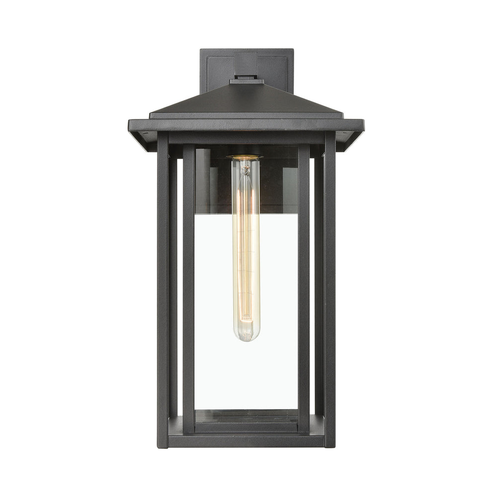 Solitude 17 High 1-Light Outdoor Sconce - Matte Black Image 2