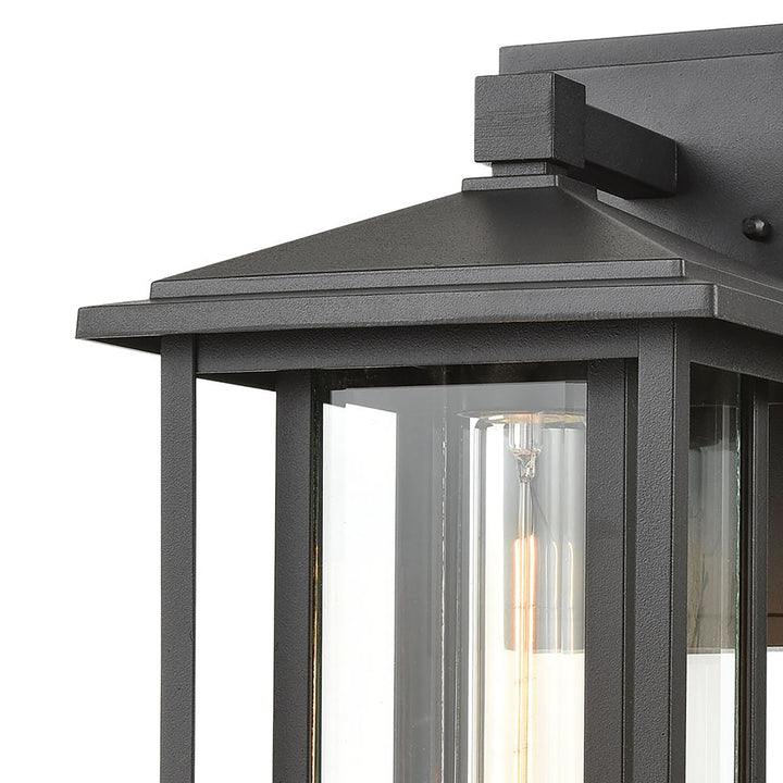 Solitude 15 High 1-Light Outdoor Sconce - Matte Black Image 3