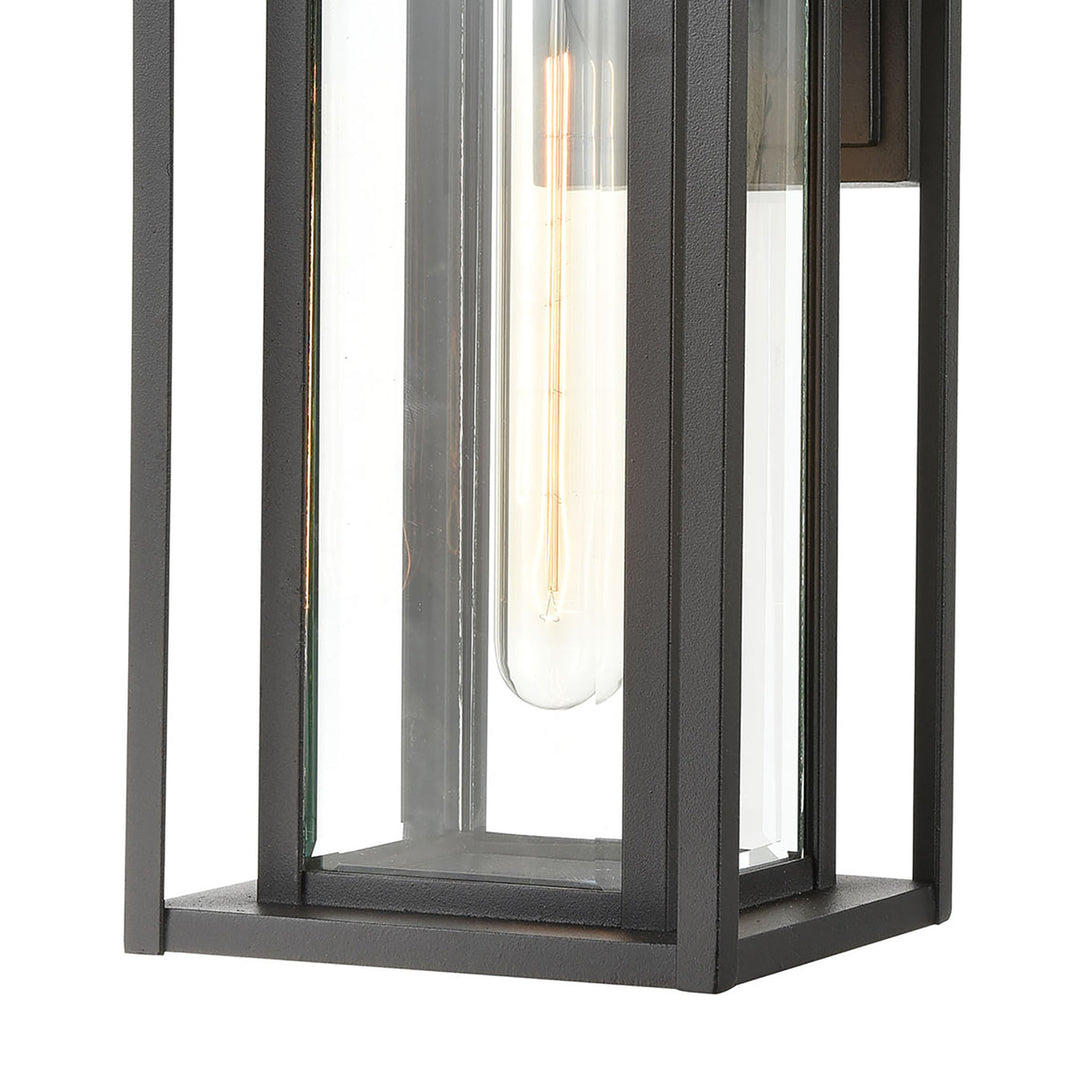 Solitude 15 High 1-Light Outdoor Sconce - Matte Black Image 4