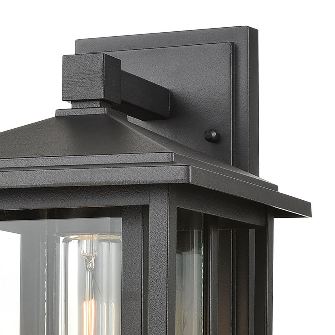 Solitude 15 High 1-Light Outdoor Sconce - Matte Black Image 5