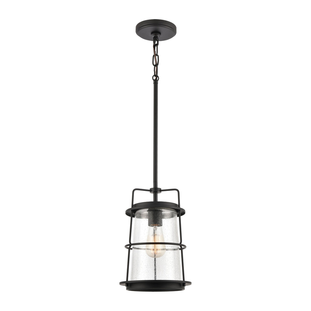 Kennington 8 Wide 1-Light Mini Pendant - Black Image 1