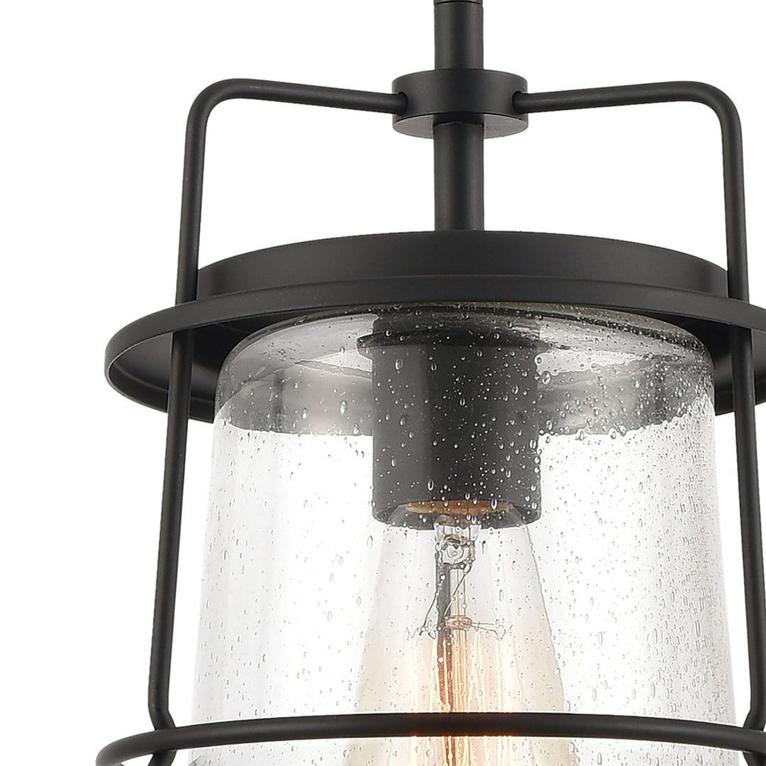 Kennington 8 Wide 1-Light Mini Pendant - Black Image 3