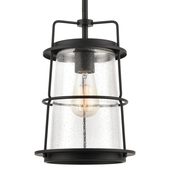 Kennington 8 Wide 1-Light Mini Pendant - Black Image 4