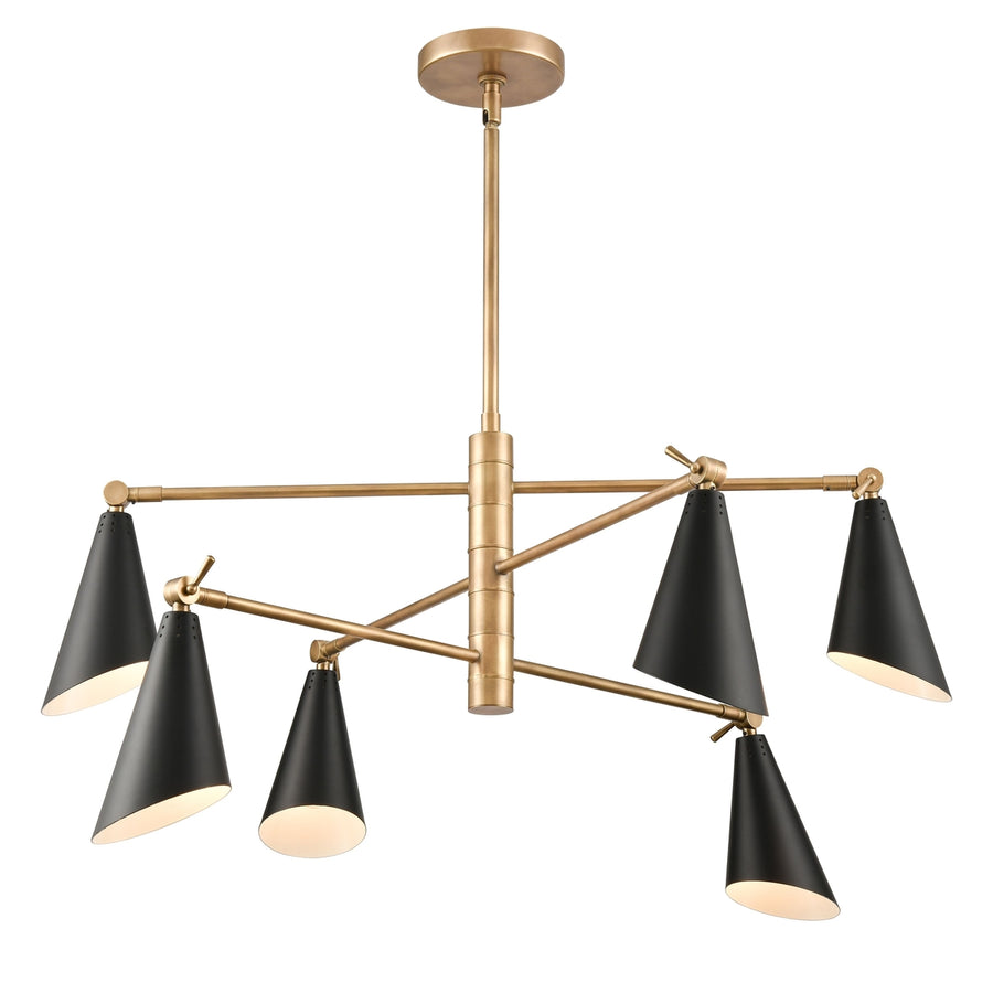 Calder 36 Wide 6-Light Chandelier Image 1