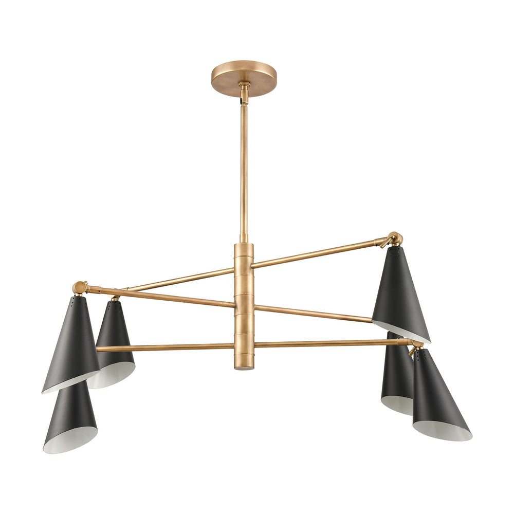 Calder 36 Wide 6-Light Chandelier Image 2