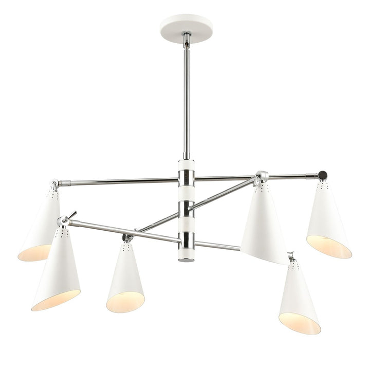 Calder 36 Wide 6-Light Chandelier Image 1