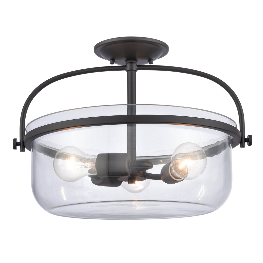 Wentworth 17 Wide 3-Light Semi Flush Mount Image 4