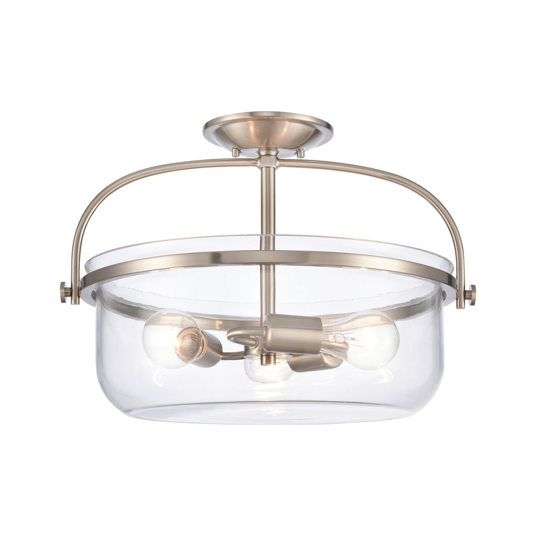 Wentworth 17 Wide 3-Light Semi Flush Mount Image 1