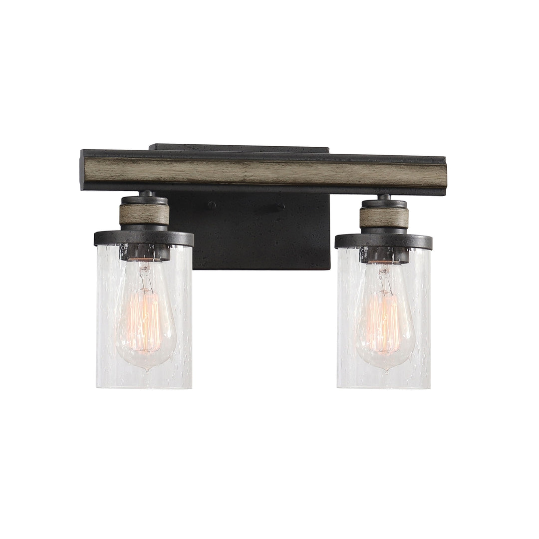 Beaufort 14 Wide 2-Light Vanity Light - Anvil Iron Image 1