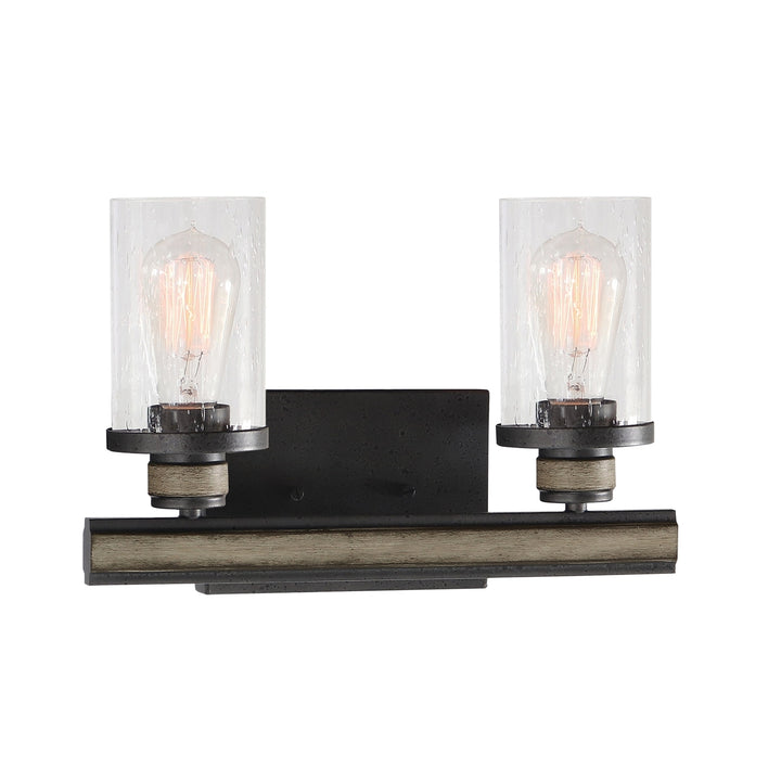 Beaufort 14 Wide 2-Light Vanity Light - Anvil Iron Image 3