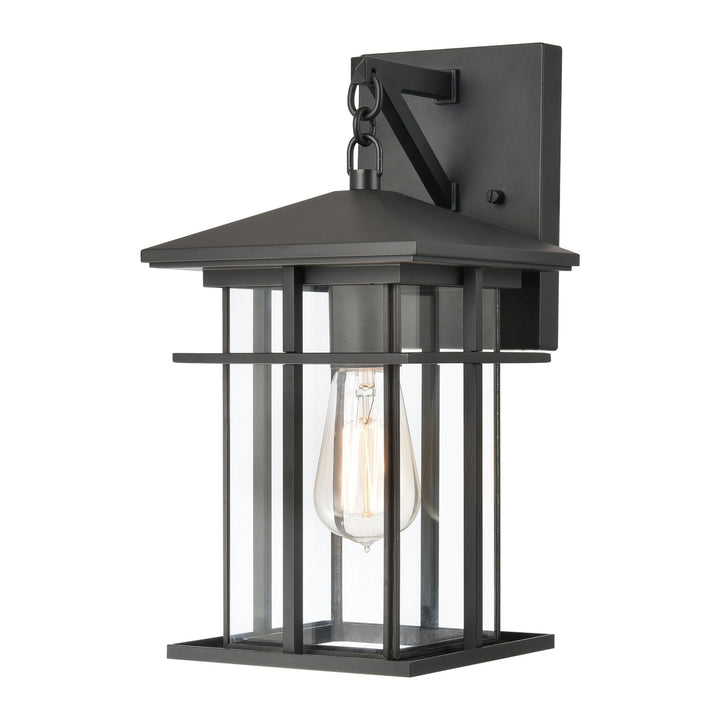 Oak Park 14 High 1-Light Outdoor Sconce - Matte Black Image 1