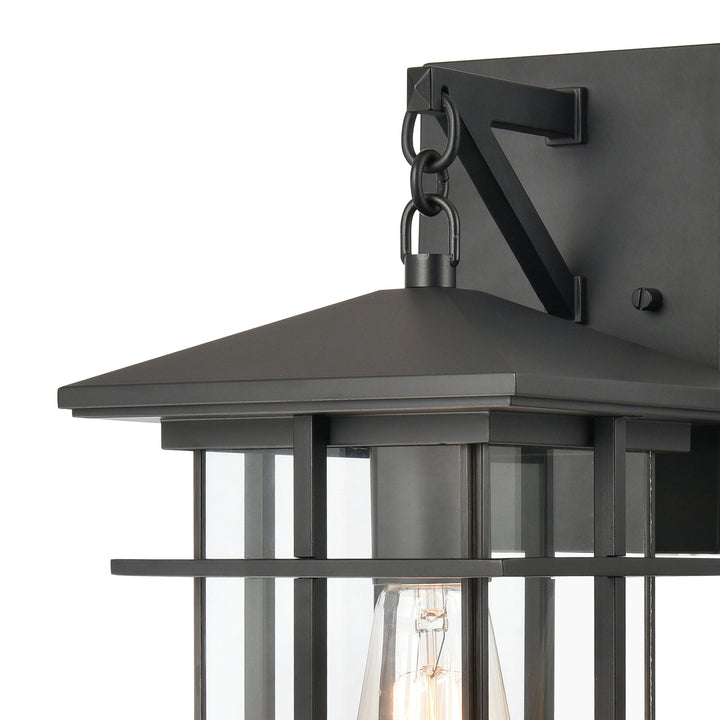 Oak Park 14 High 1-Light Outdoor Sconce - Matte Black Image 4