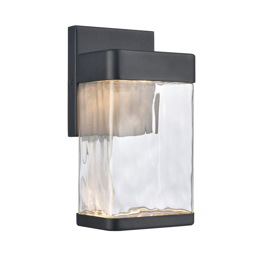 Cornice 9.75 High Integrated LED Outdoor Sconce - Charcoal Black Image 1