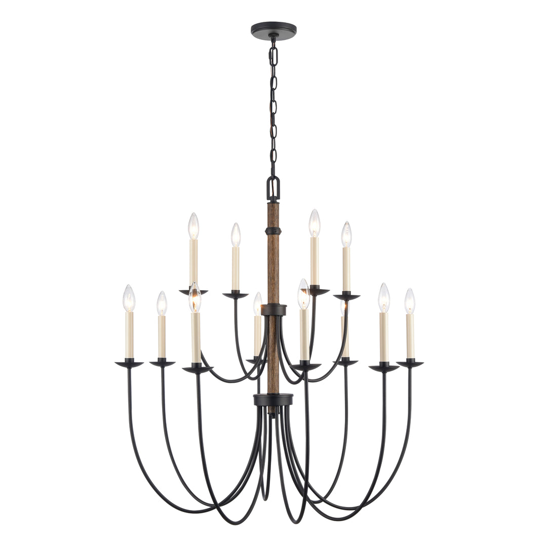 Neville 34 Wide 12-Light Chandelier Image 4