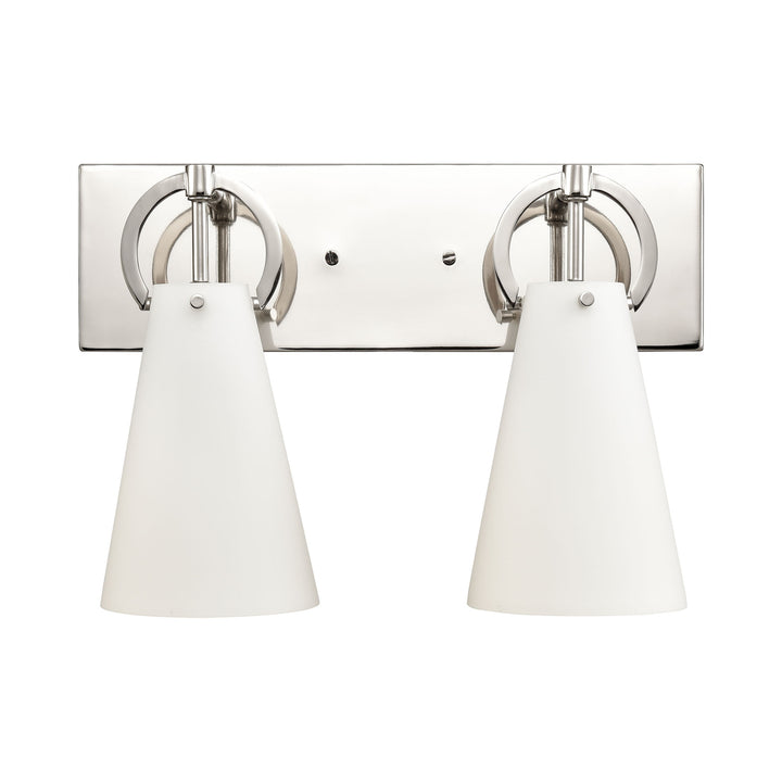 Gabby 15 Wide 2-Light Vanity Light - Polished Nickel Image 2