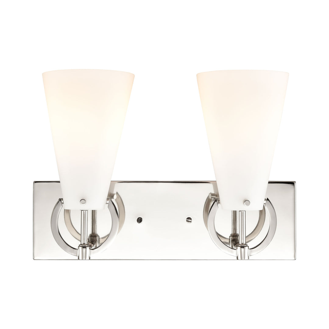 Gabby 15 Wide 2-Light Vanity Light - Polished Nickel Image 3