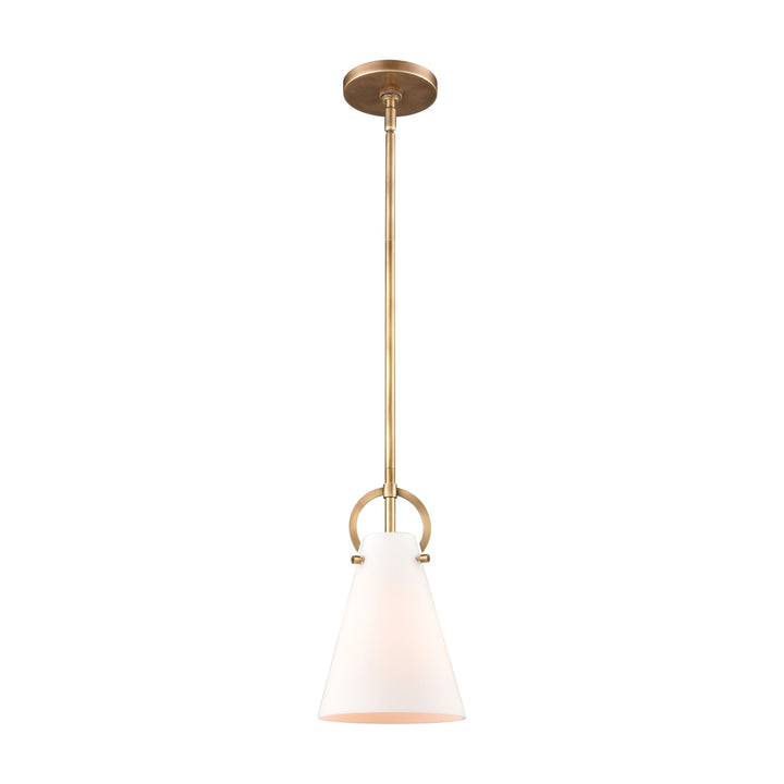 Gabby 7 Wide 1-Light Mini Pendant - Brass Image 1