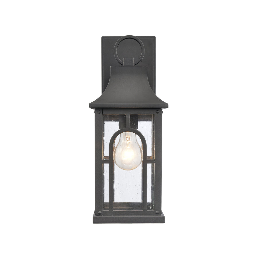 Triumph 14.5 High 1-Light Outdoor Sconce - Textured Black Image 1