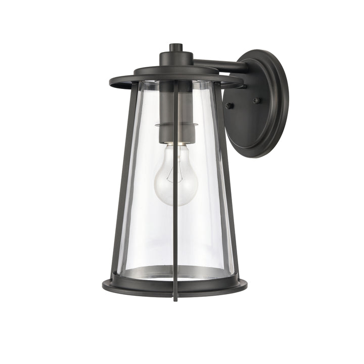 Kennison 13 High 1-Light Outdoor Sconce - Matte Black Image 2