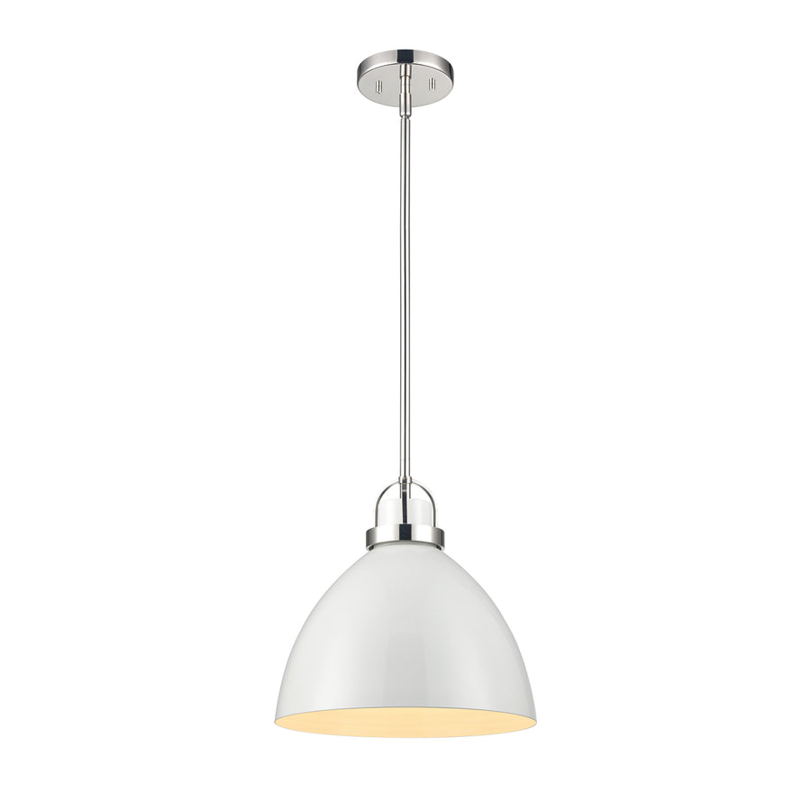 Somerville 12 Wide 1-Light Pendant - Gloss White Image 1