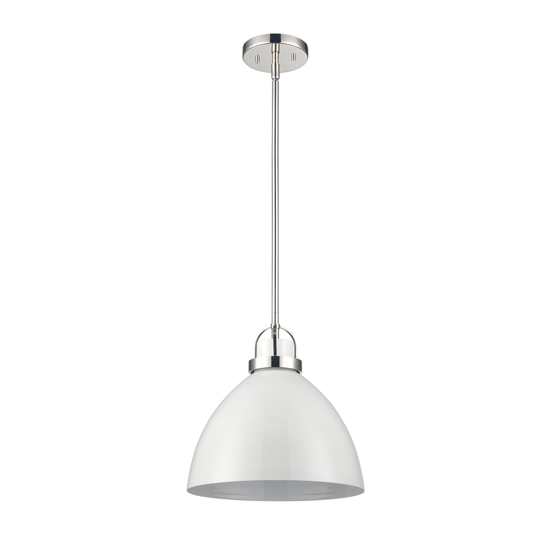 Somerville 12 Wide 1-Light Pendant - Gloss White Image 2